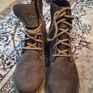 Timberland Men's Dark Brown Lace-Up Boots